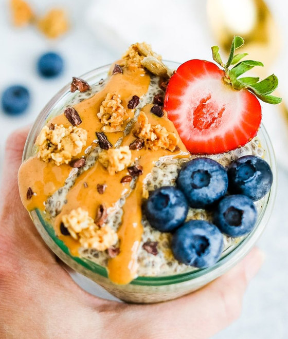 وصفة بودينغ زبدة الفول السوداني وبذور الشيا لوجبة فطور لذيذة وصحية صورة رقم 3