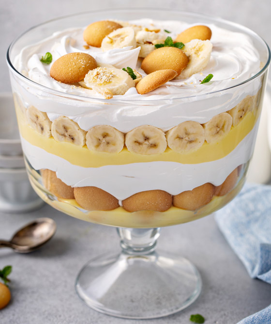 تريدون مكونات صحية؟ إليكم طريقة تحضير بودينغ الموز بالبسكويت صورة رقم 1