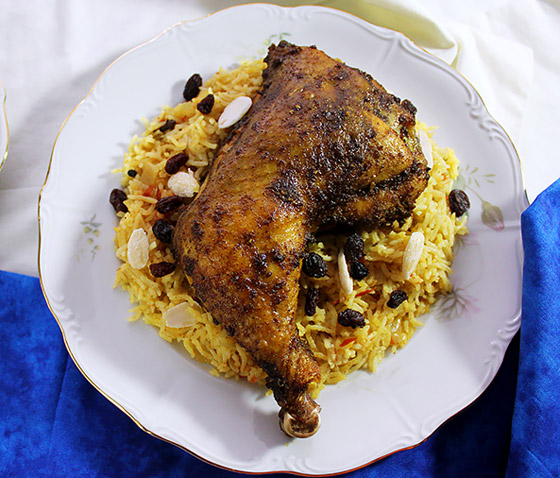 مندي الدجاج الشهير مع صلصة الدقوس الحارة على الطريقة اليمنية صورة رقم 9