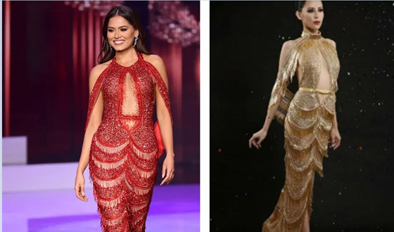 فستان ملكة جمال الكون بحفل فوزها مسروق من مصمم لبناني صورة رقم 10