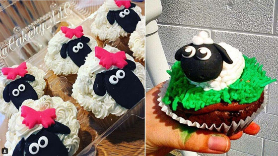   طريقة تحضير كب كيك على شكل خروف العيد  صورة رقم 3