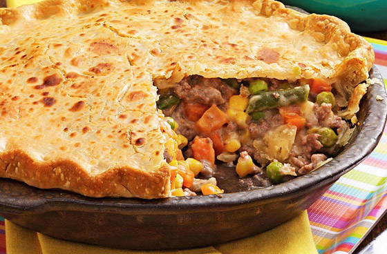 إليكم طريقة تحضير فطيرة البف باللحم والخضار الشهية صورة رقم 4