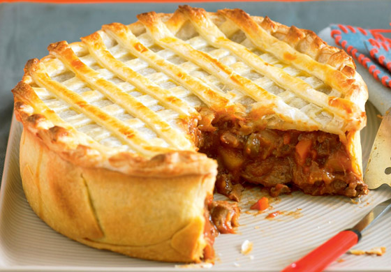 إليكم طريقة تحضير فطيرة البف باللحم والخضار الشهية صورة رقم 5