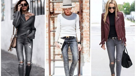 الرمادي يهمين على الجينز هذا الخريف صورة رقم 1