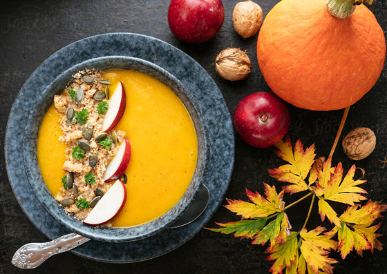 إليكم طريقة تحضير شوربة القرع بالتفاح الطيبة لمحاربة سرطان الثدي صورة رقم 10