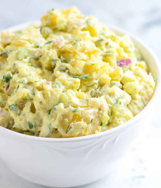 إليكم طريقة تحضير سلطة البطاطس بالبيض المسلوق والمايونيز الشهية صورة رقم 2