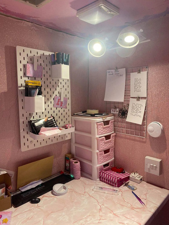 تحول كارافان قديم إلى قصر وردي بـ 400 دولار صورة رقم 2