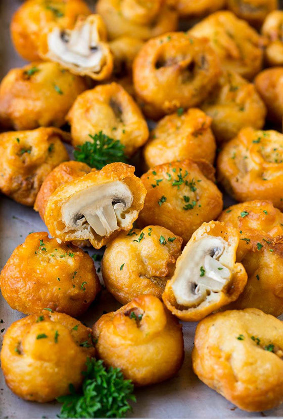 طريقة تحضير مقبلات عيش الغراب المقلي 