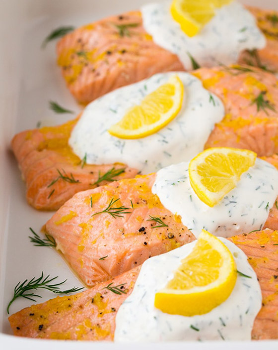 إليكم طريقة تحضير السلمون بصلصة الشبت الشهي والمميز صورة رقم 2