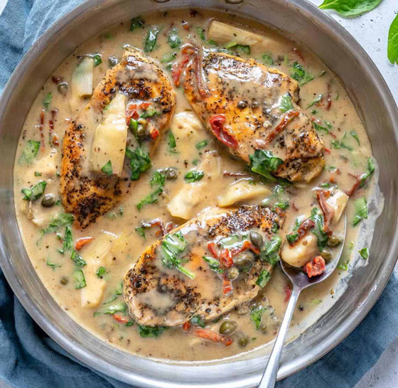 طريقة تحضير دجاج توسكان بالكريمة: طبق شهي من المطبخ الإيطالي صورة رقم 7