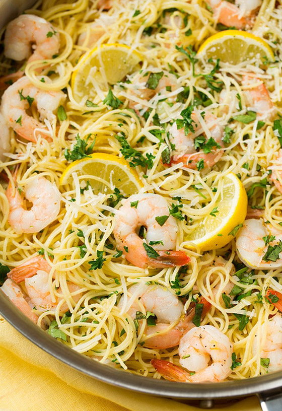 إليكم وصفة باستا الليمون مع الروبيان المشوي: طبق صحي ولذيذ للأعياد صورة رقم 10