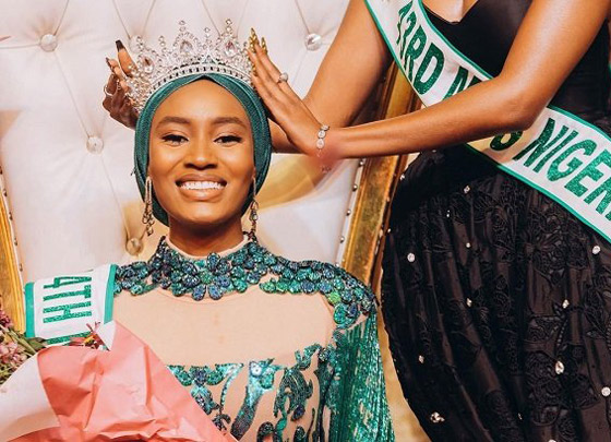 فيديو وصور: أول مسلمة محجبة تفوز بتاج ملكة جمال نيجيريا لأول مرة صورة رقم 15