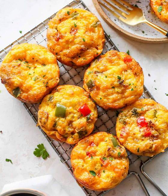 إليكم طريقة تحضير مافن البيض بالخضار الشهي والسهل صورة رقم 5