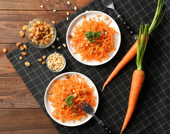 إليكم وصفة سلطة الجزر بصوص البرتقال اللذيذة والمشبعة للرجيم صورة رقم 1