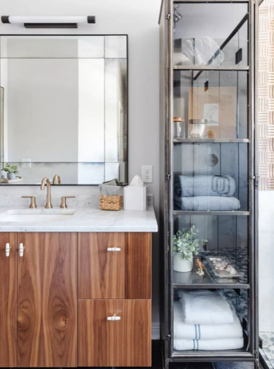 أفكار لمساحة تخزين أكبر في الحمام صورة رقم 3