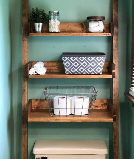 أفكار لمساحة تخزين أكبر في الحمام صورة رقم 6