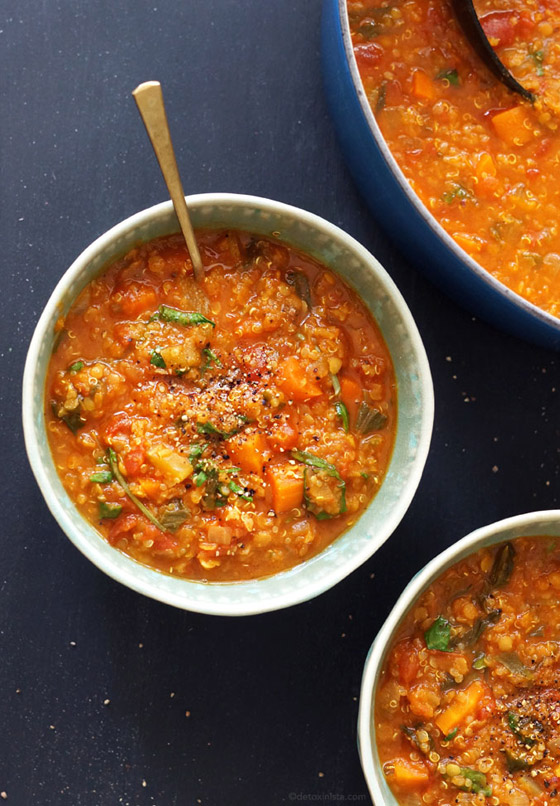 إليكم طريقة تحضير شوربة الكينوا بالخضار الصحية والشهية صورة رقم 5