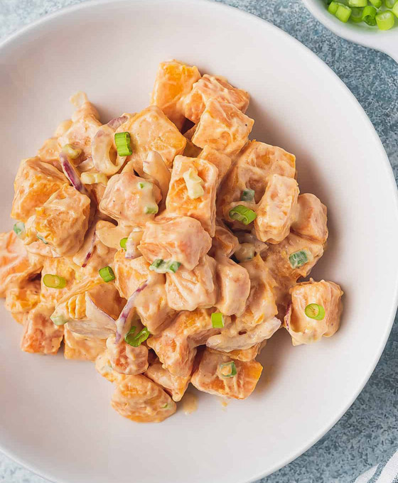 إليكم طريقة تحضير سلطة البطاطا الحلوة الصحية بطعمها الطيب والمميز صورة رقم 5