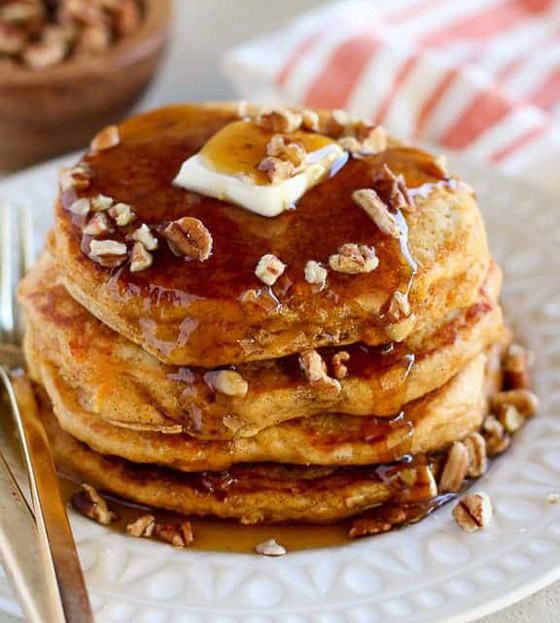 إليكم طريقة تحضير بان كيك البطاطا الحلوة الصحي والطيب صورة رقم 5