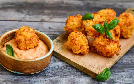 إليكم طريقة تحضير بوب كورن الدجاج بالصلصة اللذيذة صورة رقم 1