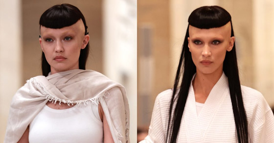 إطلالة غريبة لعارضتي الأزياء الفلسطينيتين جيجي وبيلا حديد: حليقتا الرأس وبحواجب بيضاء!! صور فيديو! صورة رقم 2 إطلالة غريبة لعارضتي الأزياء الفلسطينيتين جيجي وبيلا حديد: حليقتا الرأس وبحواجب بيضاء!! صور فيديو! صورة رقم 2