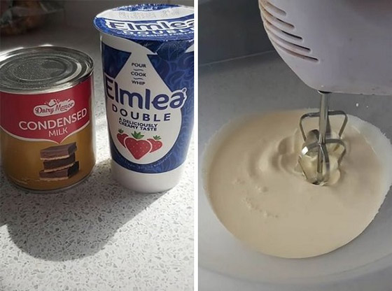 اليكم وصفة بسيطة لتحضير الآيس كريم من مكونين فقط صورة رقم 2