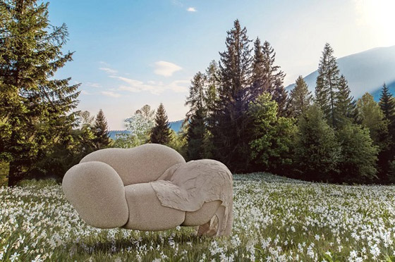 أريكة معلقة تجعلك تشعر وكأنك فوق السحاب صورة رقم 4