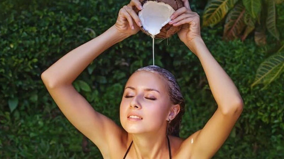 لشعر حريري.. خلطات حليب جوز الهند صورة رقم 2