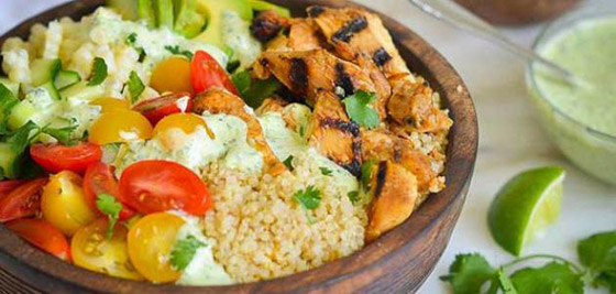 اليكم طريقة سلطة الدجاج مع الكينوا  صورة رقم 2