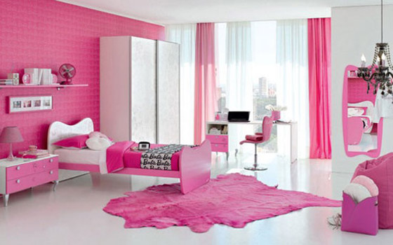 تصميمات من غرف النوم الوردية الرائعة بالصور صورة رقم 2