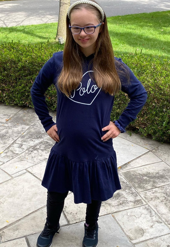 مراهقة مصابة بمتلازمة 