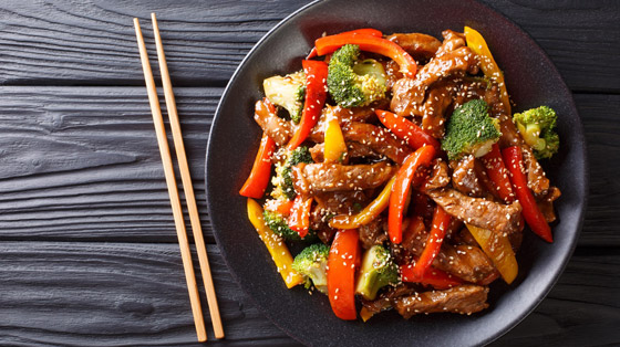 لحم بالخضروات على الطريقة الصينية صورة رقم 7