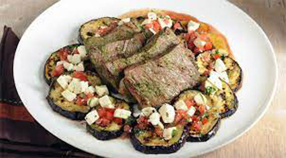 شرائح اللحم مع الباذنجان المشوي على الطريقة التركية صورة رقم 3