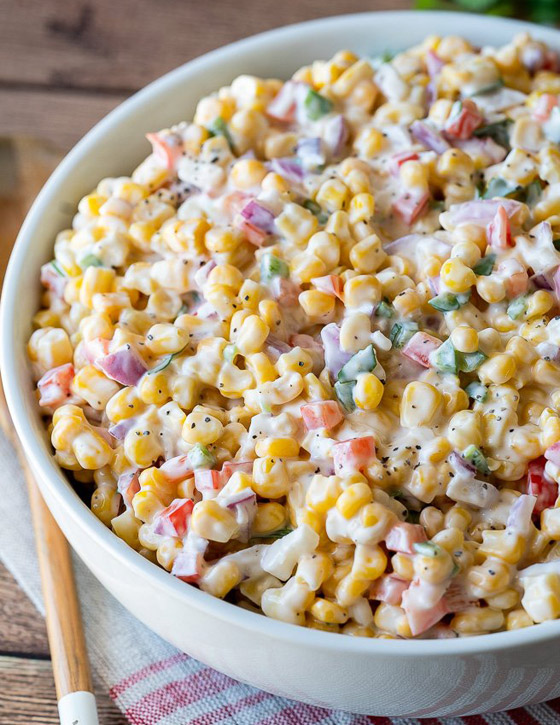 إليكم وصفة سلطة الذرة بالمايونيز والزبادي الشهية والسريعة صورة رقم 4