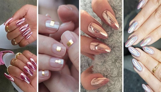 موضة طلاء الأظافر 2023.. إطلالة متألقة بالكروم البرّاق صورة رقم 4