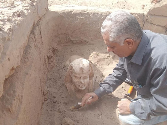 صورة رقم 5 - كتشاف تمثال لأبو الهول بـ صورة رقم 5 - كتشاف تمثال لأبو الهول بـ