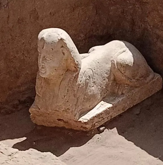صورة رقم 2 - كتشاف تمثال لأبو الهول بـ صورة رقم 2 - كتشاف تمثال لأبو الهول بـ