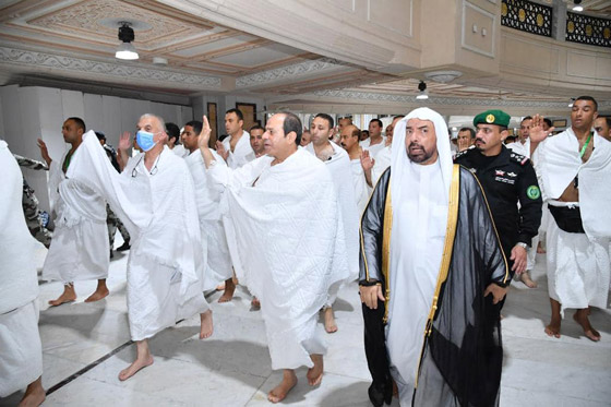 صورة رقم 5 - بالصور: الرئيس السيسي يؤدي مناسك العمرة على هامش قمة جدة صورة رقم 5 - بالصور: الرئيس السيسي يؤدي مناسك العمرة على هامش قمة جدة
