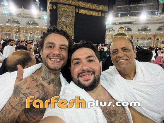 صورة رقم 1 - أحمد الفيشاوي يستفز الجمهور بصوره أمام الكعبة لأداء العمرة بـ الوشم والتاتو! صورة رقم 1 - أحمد الفيشاوي يستفز الجمهور بصوره أمام الكعبة لأداء العمرة بـ الوشم والتاتو!