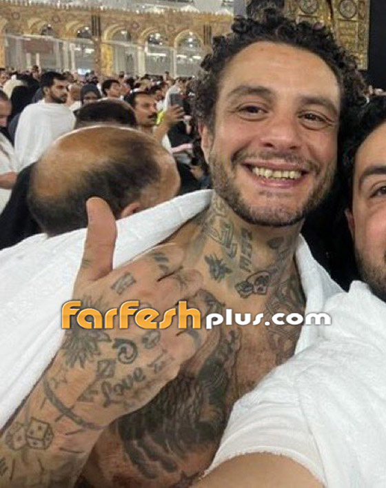 صورة رقم 3 - أحمد الفيشاوي يستفز الجمهور بصوره أمام الكعبة لأداء العمرة بـ الوشم والتاتو! صورة رقم 3 - أحمد الفيشاوي يستفز الجمهور بصوره أمام الكعبة لأداء العمرة بـ الوشم والتاتو!