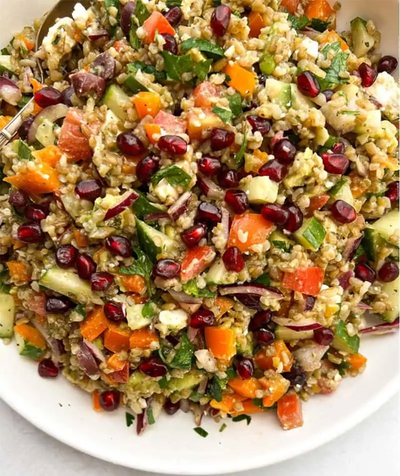 إليكم طريقة تحضير سلطة الفريكة والتفاح المبتكرة صورة رقم 6