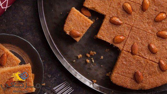 طريقة عمل.. صينية البسبوسة باللوز والسكر صورة رقم 5