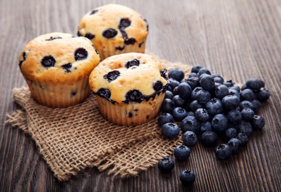 إليكم طريقة تحضير مافن البلوبيري خالي من الجلوتين صورة رقم 1