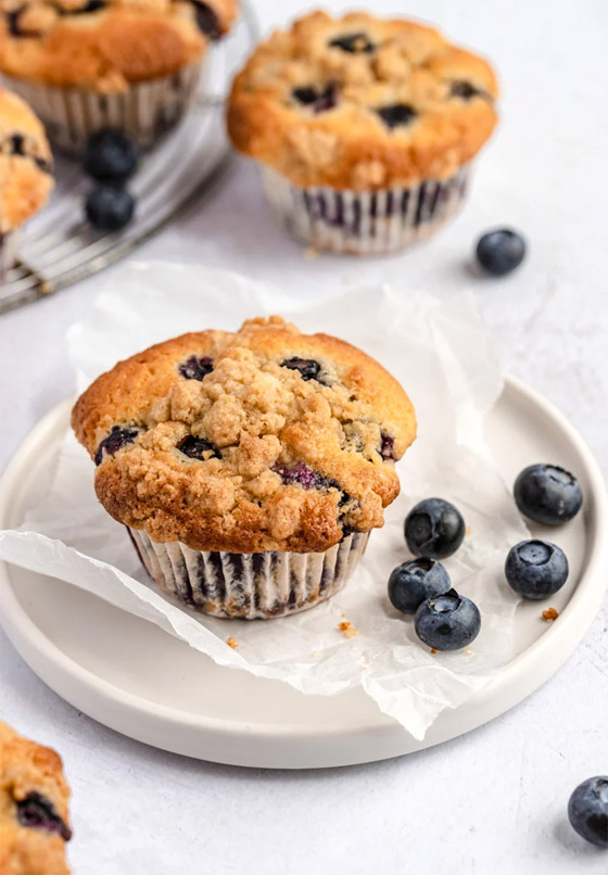 إليكم طريقة تحضير مافن البلوبيري خالي من الجلوتين صورة رقم 6