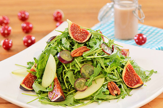 اليكم طريقة تحضير سلطة الجرجير بالتين والتمر صورة رقم 5