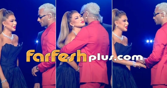 صورة رقم 12 - فيديو: مصالحة نوال الزغبي مع محمد رمضان وميريام فارس.. ورمضان ببدلة حمراء وشعر أصفر!! صورة رقم 12 - فيديو: مصالحة نوال الزغبي مع محمد رمضان وميريام فارس.. ورمضان ببدلة حمراء وشعر أصفر!!