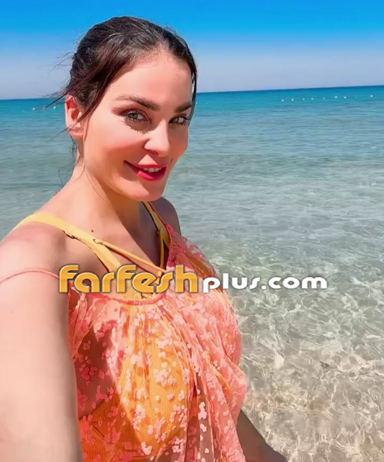 فيديو دومينيك حوراني بالمايوه تغني 