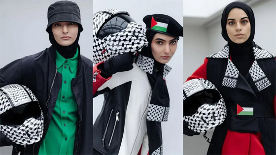 صورة رقم 2 - الكوفية الفلسطينية.. من رمز للقضية إلى عالم الموضة.. صور صورة رقم 2 - الكوفية الفلسطينية.. من رمز للقضية إلى عالم الموضة.. صور