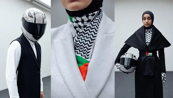 صورة رقم 5 - الكوفية الفلسطينية.. من رمز للقضية إلى عالم الموضة.. صور صورة رقم 5 - الكوفية الفلسطينية.. من رمز للقضية إلى عالم الموضة.. صور