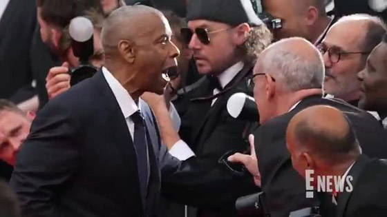صورة رقم 2 - النجم دينزل واشنطن ينفعل ويوب خ مصورا استفزه على السجادة الحمراء بمهرجان كان السينمائي صورة رقم 2 - النجم دينزل واشنطن ينفعل ويوب خ مصورا استفزه على السجادة الحمراء بمهرجان كان السينمائي